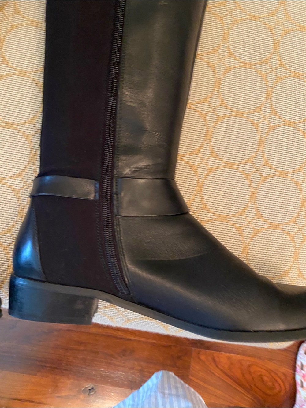 Classic Tahari Black Knee-High Heeled Boots